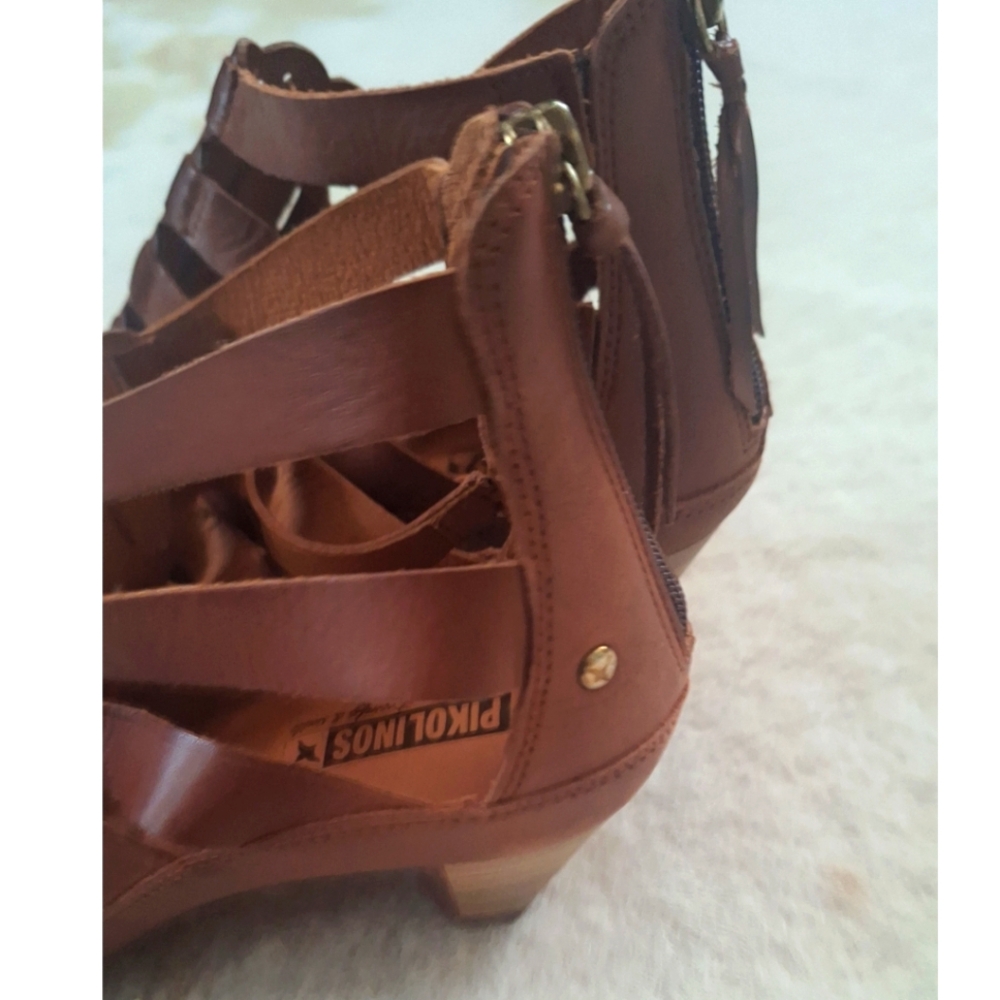 PIKOLINOS Women's Heels Open Toe Sandals , Brandy , 9.5 US - Picture 10 of 16